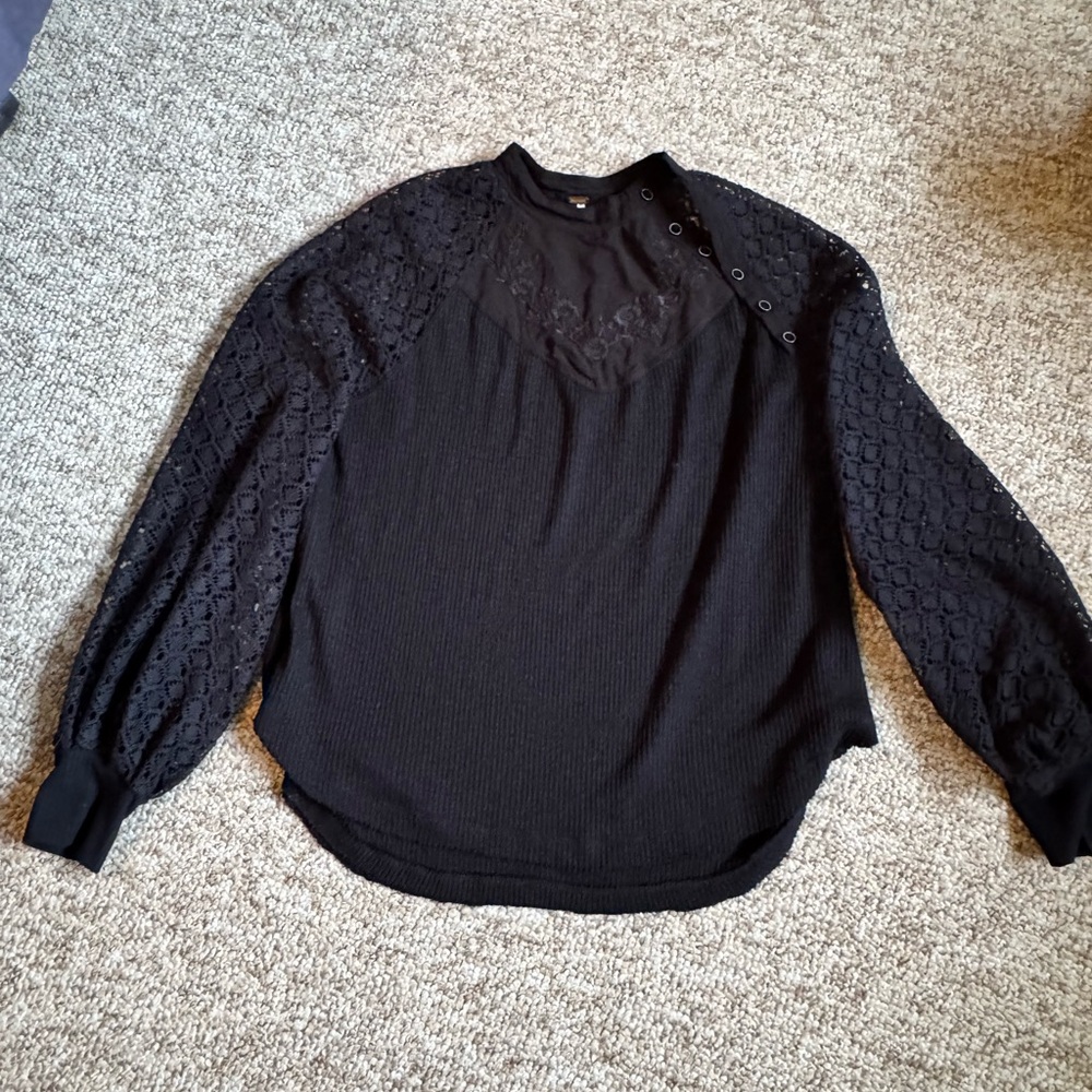 Free People Black Top